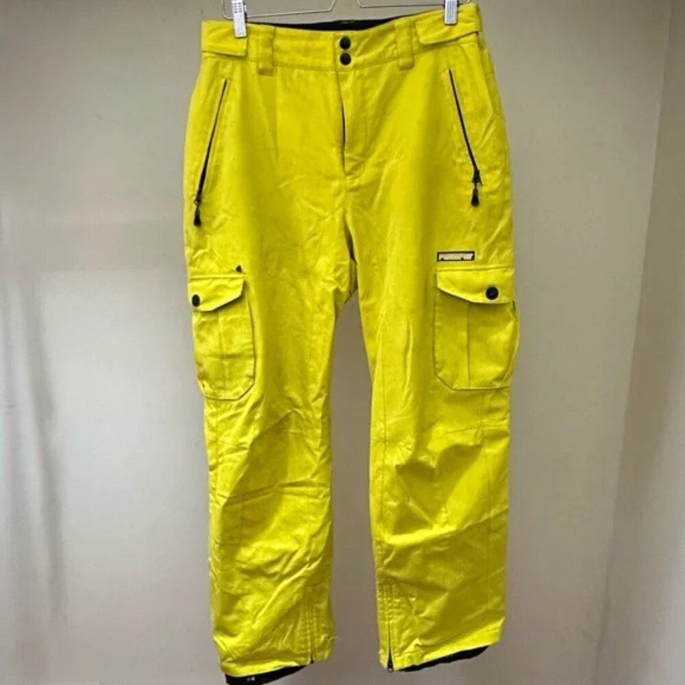 Vintage Firefly neon cargo pocket insulated ski snowboard winter snow pants